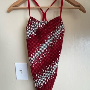 Red and White Speedo Endurance size 30